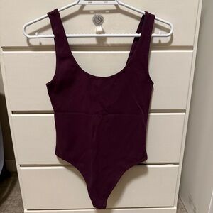 Wilfred Free Aritzia Plum Bodysuit